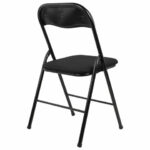 Стул складной BRABIX "Golf CF-007", чёрный каркас, чёрная ткань, гофрокороб, 533025 — изображение 7