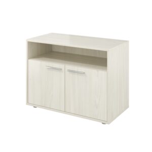 КЦ08(Скандинавское дерево белое38) Тумба для оргтехники 900х446х670