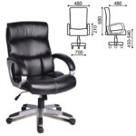 Кресло офисное BRABIX "Impulse EX-505", экокожа, черное, 530876 — арт. SAMSON-530876