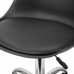 Кресло стул BRABIX "Eames MG-310 CH", хром, пластик черный, экокожа черная, 532925 — изображение 8