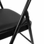 Стул складной BRABIX "Golf Plus CF-003 Комфорт", черный каркас, кожзам черный, 531566 — изображение 11