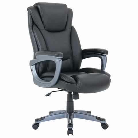 Кресло BRABIX PREMIUM "Gladiator EX-552", натуральная кожа, черное, 532939 Кресло BRABIX PREMIUM "Gladiator EX-552", натуральная кожа, черное, 532939 — изображение 1