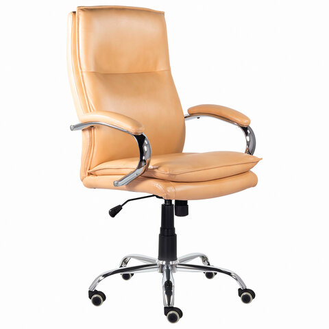 Кресло офисное BRABIX PREMIUM "Cuba EX-542", экокожа, бежевое, 532551 Кресло офисное BRABIX PREMIUM "Cuba EX-542", экокожа, бежевое, 532551 — изображение 1