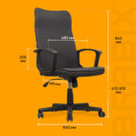 Кресло офисное BRABIX "Delta EX-520", ткань, серое, 531579 — арт. SAMSON-531579