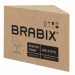 Кресло стул BRABIX "Eames MG-310 PL", пластик черный, экокожа черная, 532927 — арт. SAMSON-532927