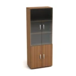К2 Канц Шкаф со стеклом (700х350х1830) (ШК31+ДК32х2+ДК35х2+ФС04х2) (К2-кан) — Канц серияМодели КанцК2.9.jpg