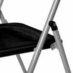 Стулья складные BRABIX "Golf Lite CF-017", КОМПЛЕКТ 4 шт., серебристый каркас, пластик, чёрный, 533034 — изображение 10