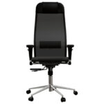 Кресло МЕТТА "ErgoLife" 10 B1-104D, хром, синхромеханизм, 2D-подлокотники, прочная сетка, черное — изображение 4