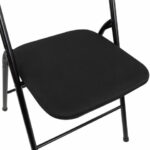Стул складной BRABIX "Golf CF-007", чёрный каркас, чёрная ткань, гофрокороб, 533025 — изображение 11