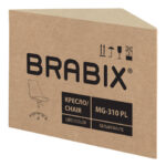 Кресло стул BRABIX "Eames MG-310 PL", пластик белый, экокожа белая, 532926 — арт. SAMSON-532926