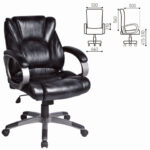Кресло офисное BRABIX "Eldorado EX-504", экокожа, черное, 530874 — арт. SAMSON-530874