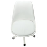 Кресло стул BRABIX "Eames MG-310 PL", пластик белый, экокожа белая, 532926 — арт. SAMSON-532926