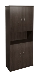 КЭ60 Шкаф высокий (КЭ17+КЭ27+КЭ22*4) (854*424*2066) — КЭ60.14 — Дуб венге14