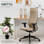 Кресло МЕТТА "ErgoLife" 10 B1-162D, пластик, синхромеханизм, 2D-подлокотники, ткань, бежевое — изображение 16