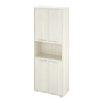 КЦ29(Скандинавское дерево белое38) Шкаф 1 откр. полка 700х338х1845 (КЦ14+КЦ17*4)