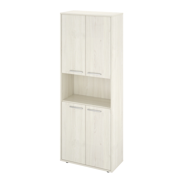 КЦ29(Скандинавское дерево белое38) Шкаф 1 откр. полка 700х338х1845 (КЦ14+КЦ17*4)
