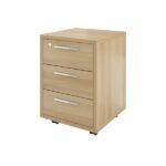 Тумба выкатная (3 ящика с замком) 450х450х600 (ДБ17_1+ДБ17_2) Дублин (ДБ17.С) — арт. MONOLIT-P-56A8E522BE88