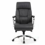 Кресло из натуральной кожи BRABIX PREMIUM "Phaeton EX-502", хром, черное, 530882 — изображение 6