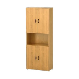КФ17 Шкаф высокий (740х390х2002) (ШФ14+ДФ13*4) — КФ17.5 — миланский орех