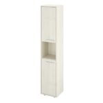 КЦ34(Скандинавское дерево белое38) Колонка 1 открытая полка 371х338х1845 (КЦ15+КЦ17*2)