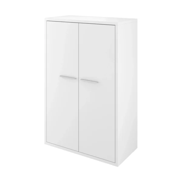 Шкаф низкий закрытый 800х400х1250 (ДБ23+ДБ28*2) — ДБ47.30 — Белый30