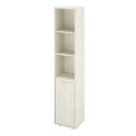 КЦ31(Скандинавское дерево белое38) Колонка 3 отрк. Полки 371х338х1845 (КЦ15+КЦ17)