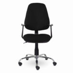 Кресло BRABIX "Comfort MG-322", хром, регулируемая эргономичная спинка, ткань, черное, 532558 — изображение 5