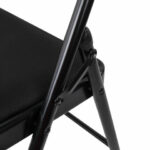 Стул складной BRABIX "Golf Plus CF-003 КОМФОРТ", чёрный каркас, чёрная ткань, 532889 — изображение 11