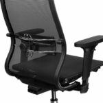 Кресло МЕТТА "ErgoLife" 10 B1-104D, хром, синхромеханизм, 2D-подлокотники, прочная сетка, черное — изображение 8