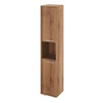 КЦ34(Бук артизан трюфельный40) Колонка 1 открытая полка 371х338х1845 (КЦ15+КЦ17*2)