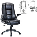Кресло BRABIX PREMIUM "Paradigm EX-556", пружинный блок, рециклированная кожа, черное, 532976 — изображение 2
