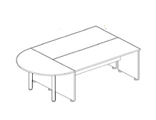 К103 Модерн (М136+ОМ03*2) Приставка широкая (670х1340х740) (К103-мод)