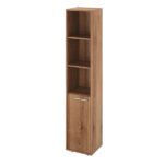 КЦ31(Бук артизан трюфельный40) Колонка 3 отрк. Полки 371х338х1845 (КЦ15+КЦ17)