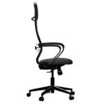 Кресло МЕТТА "ErgoLife" 10 B1-162K, пластик, синхромеханизм, ткань, темно-серое — изображение 3