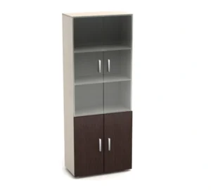 К2 Канц Шкаф со стеклом (700х350х1830) (ШК31+ДК32х2+ДК35х2+ФС04х2) (К2-кан) — Канц серияМодели КанцК2.24.jpg