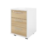 Тумба выкатная (3 ящика с замком) 450х450х600 (ДБ17_1+ДБ17_2) Дублин (ДБ17.С) — арт. MONOLIT-P-56A8E522BE88