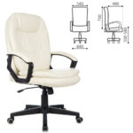 Кресло офисное BRABIX PREMIUM "Trend EX-568", экокожа, бежевое, 532102 — арт. SAMSON-532102