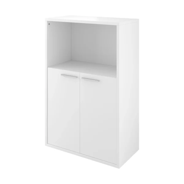 Шкаф низкий 1 откр. полка 800х400х1250 (ДБ23+ДБ27*2) — ДБ46.30 — Белый30