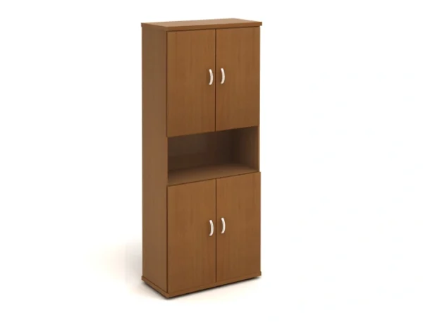 КЭ60 Шкаф высокий (КЭ17+КЭ27+КЭ22*4) (854*424*2066) — КЭ60.3 — Орех3