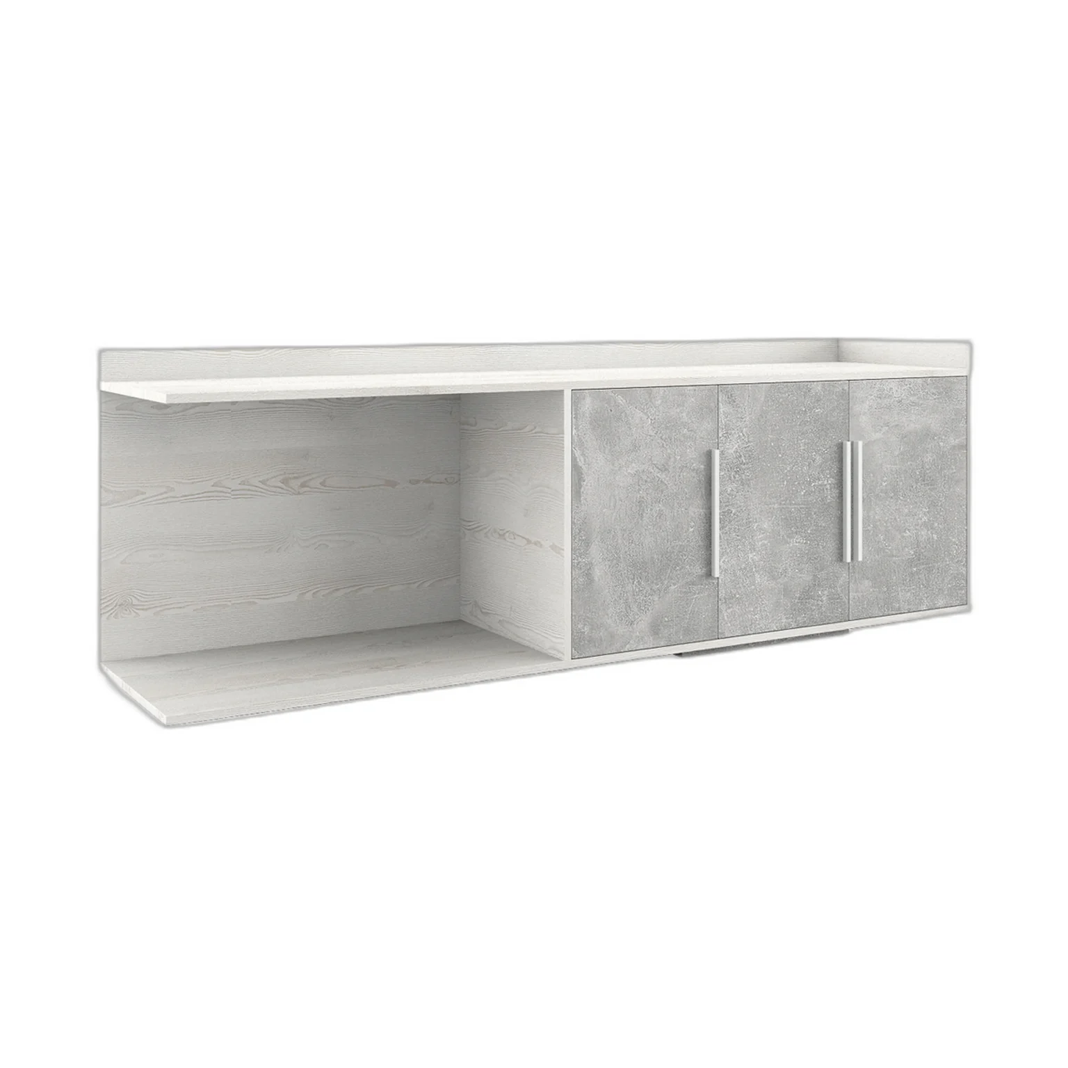 Тумба приставная большая Бетон (B-tone) 183 × 45 × 64 см