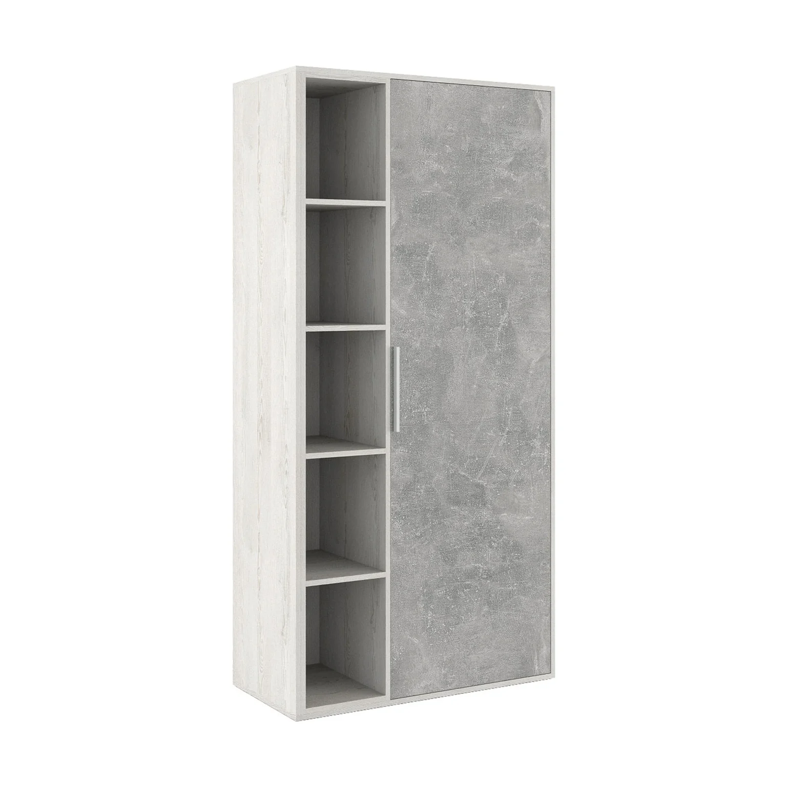 Шкаф комбинированный Бетон (B-tone) 93.5 × 45 × 191.7 см