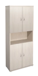 КЭ60 Шкаф высокий (КЭ17+КЭ27+КЭ22*4) (854*424*2066) — КЭ60.15 — Дуб молочный15