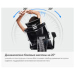 Кресло МЕТТА "YOGA" Y 4DT B2-14D, адаптивная спинка, 3D-подголовник, сверхпрочная сетка, черное — изображение 17