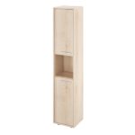 КЦ34(Бук артизан перламутровый39) Колонка 1 открытая полка 371х338х1845 (КЦ15+КЦ17*2)