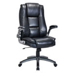 Кресло BRABIX PREMIUM "Paradigm EX-556", пружинный блок, рециклированная кожа, черное, 532976