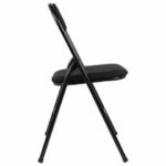 Стул складной BRABIX "Golf CF-007", чёрный каркас, чёрная ткань, гофрокороб, 533025 — изображение 6