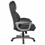 Кресло BRABIX PREMIUM "Regal EX-557", НАГРУЗКА до 150 кг, пружинный блок, экокожа, черный, 532945 — изображение 2