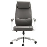 Кресло офисное BRABIX PREMIUM "Jazz EX-757", синхромеханизм, алюминий, экокожа, серое, 532490 — арт. SAMSON-532490