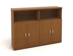 КЭ58 Шкаф низкий (КЭ19*2+КЭ31+КЭ22*4) (1704*424*1274) — КЭ58.3 — Орех3