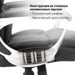 Кресло офисное BRABIX PREMIUM "Rest EX-555", пружинный блок, экокожа, черное, 531938 — арт. SAMSON-531938